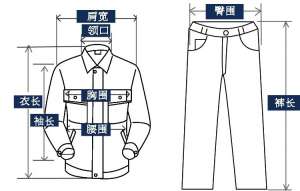 如何測(cè)量工作服尺碼